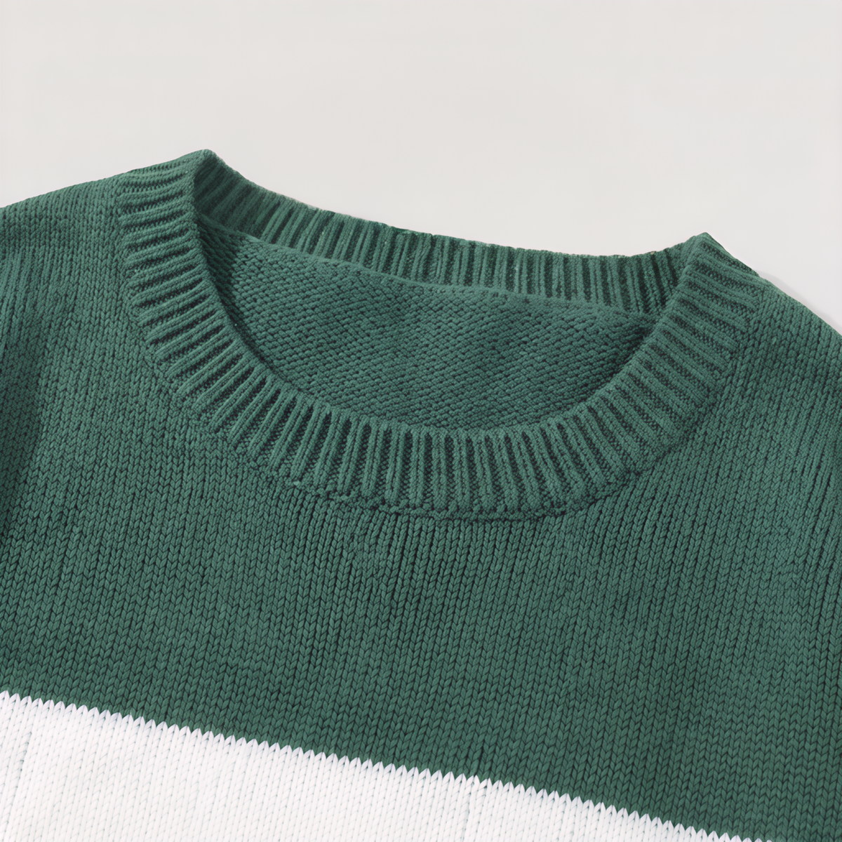 Men's Striped Round Neck Jumper