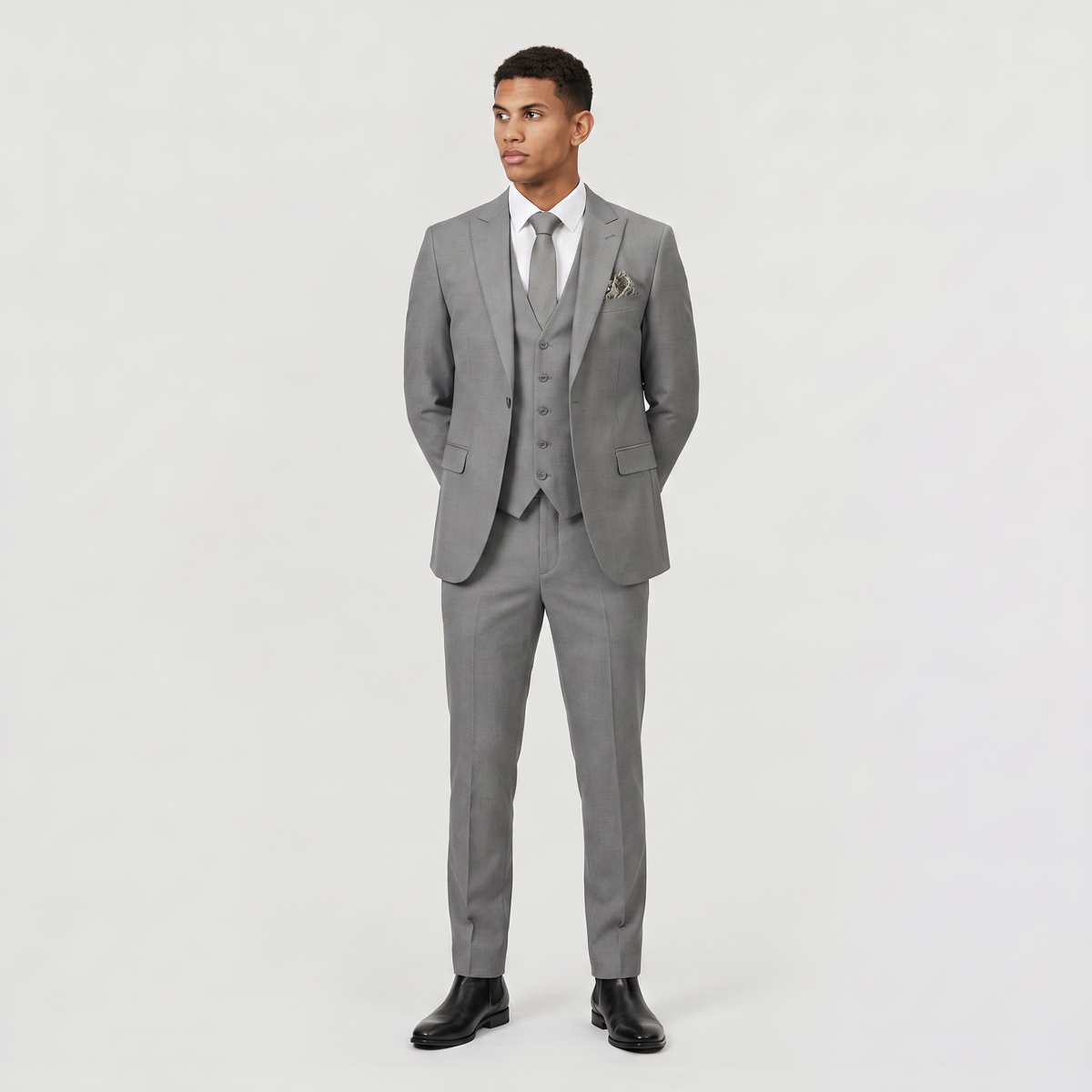 Men's Three-Piece Slim-Fit Suit