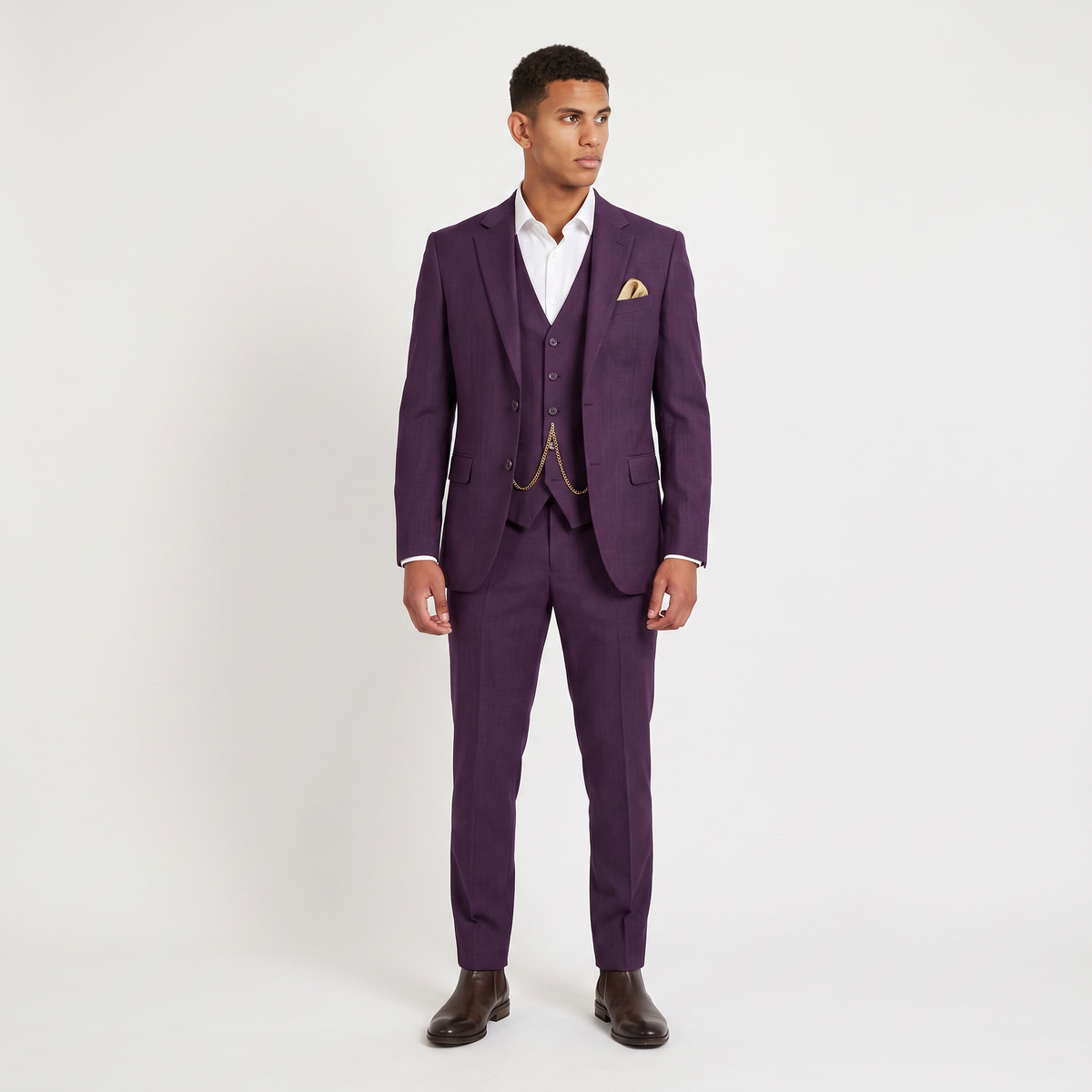 Men's Three-Piece Summer Wedding Suit