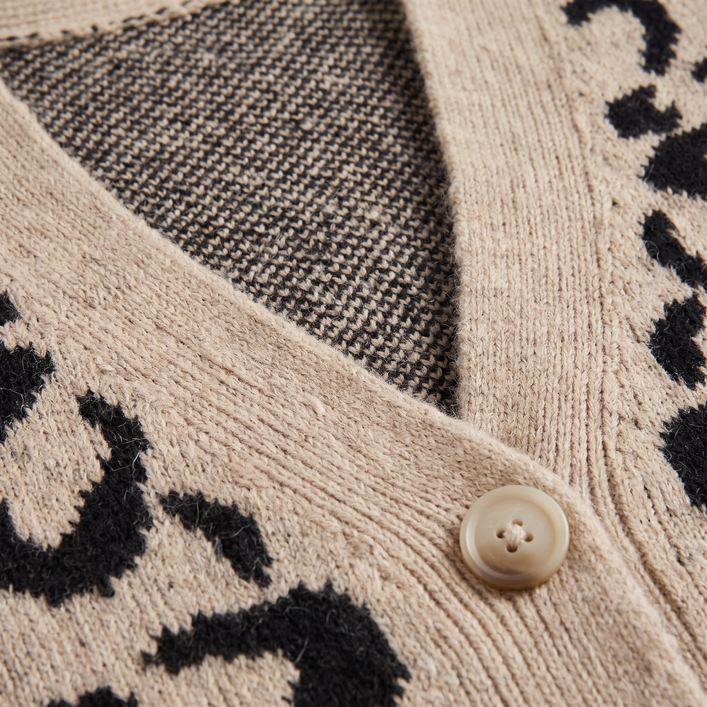 Women's Patterned Button-Front Waistcoat