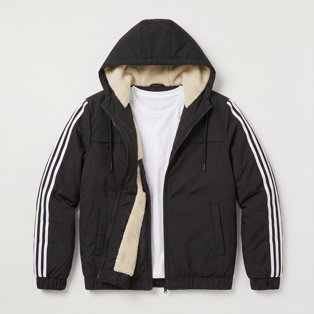 Men's Hooded Padded Bomber Jacket