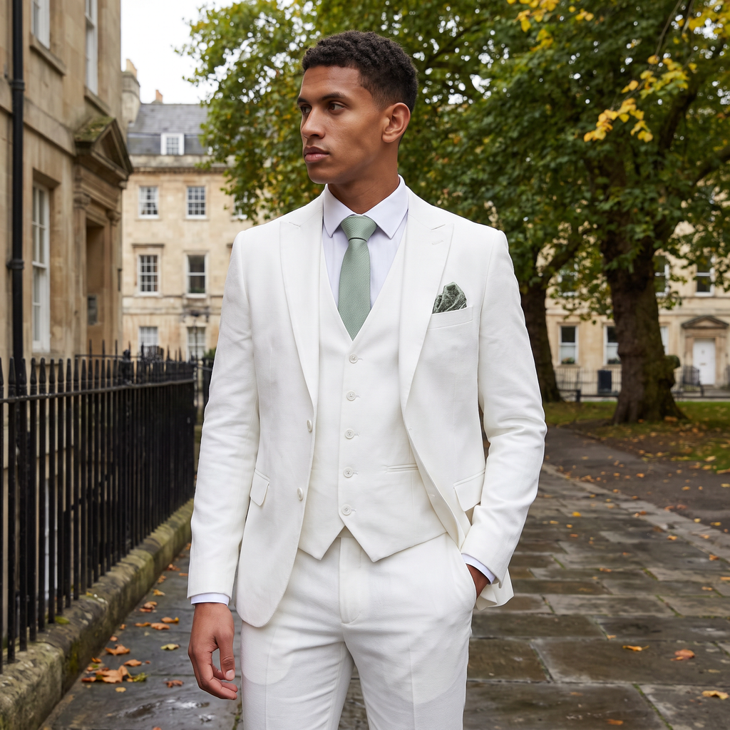 Men's Three-Piece Slim-Fit Suit