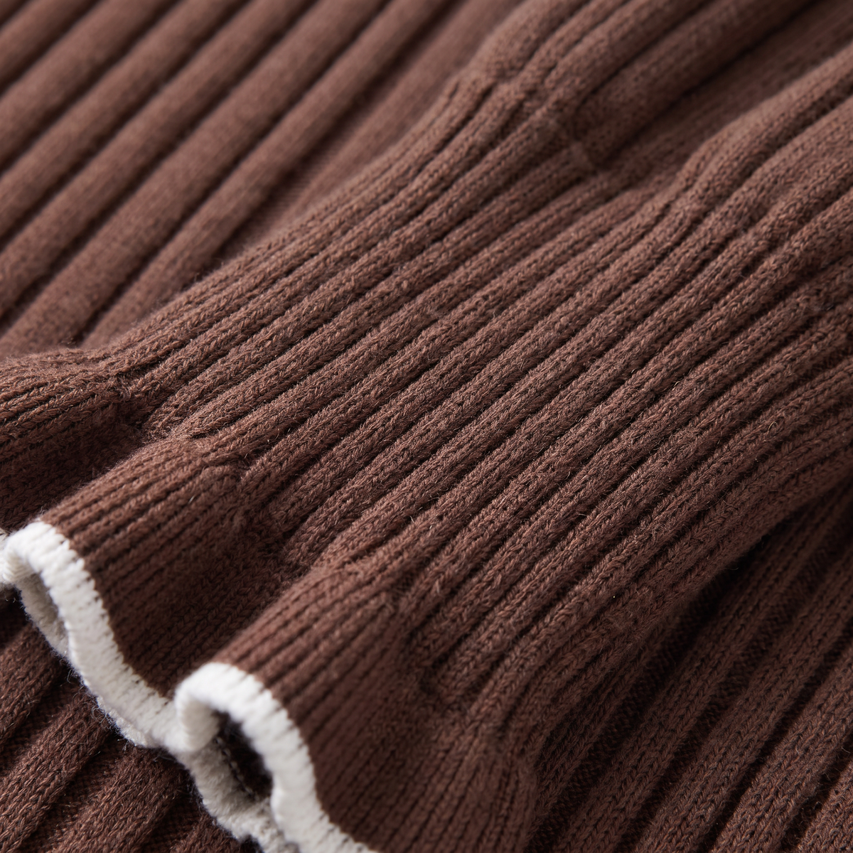 Women's Ribbed Polo Knit Jumper - Fitted Top