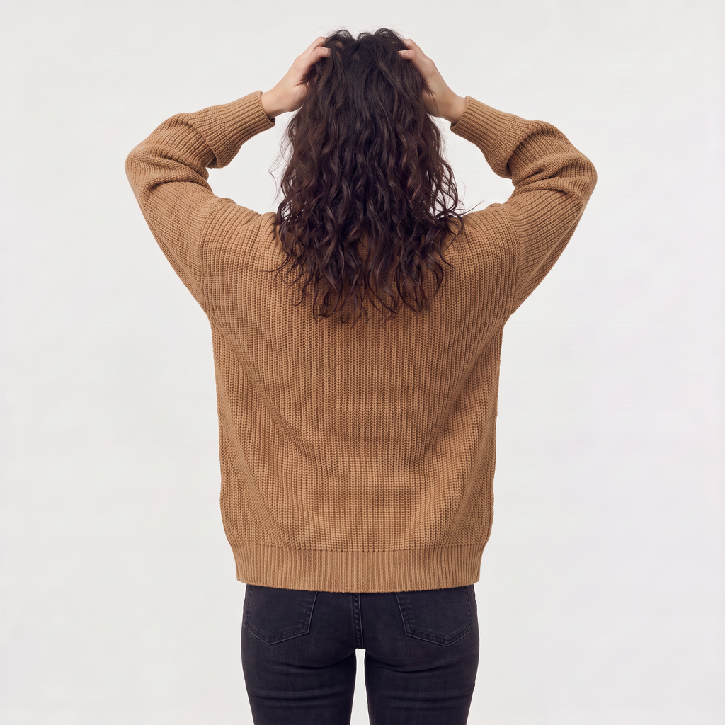 Women's V-Neck Button-Front Knit Cardigan