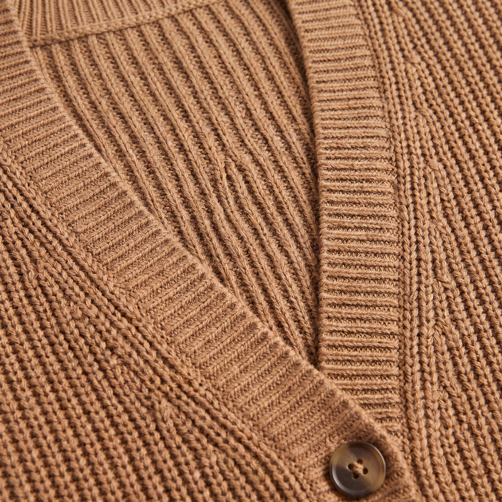 Women's V-Neck Button-Front Knit Cardigan