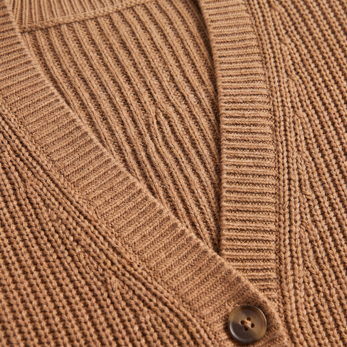 Women's V-Neck Button-Front Knit Cardigan