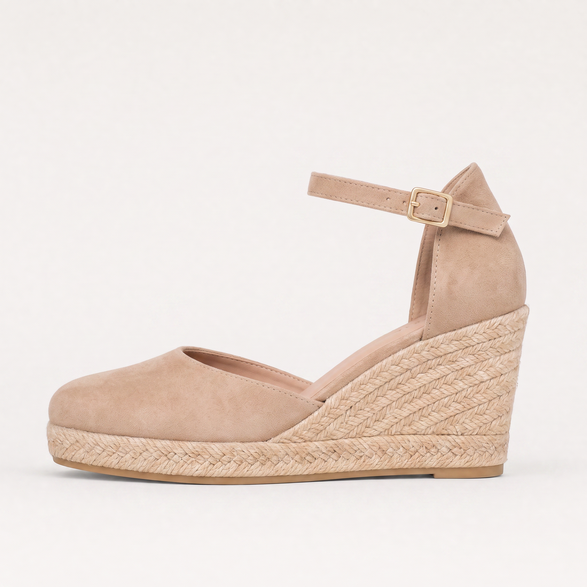 Women’s Closed-Toe Wedge Sandals with Ankle Strap