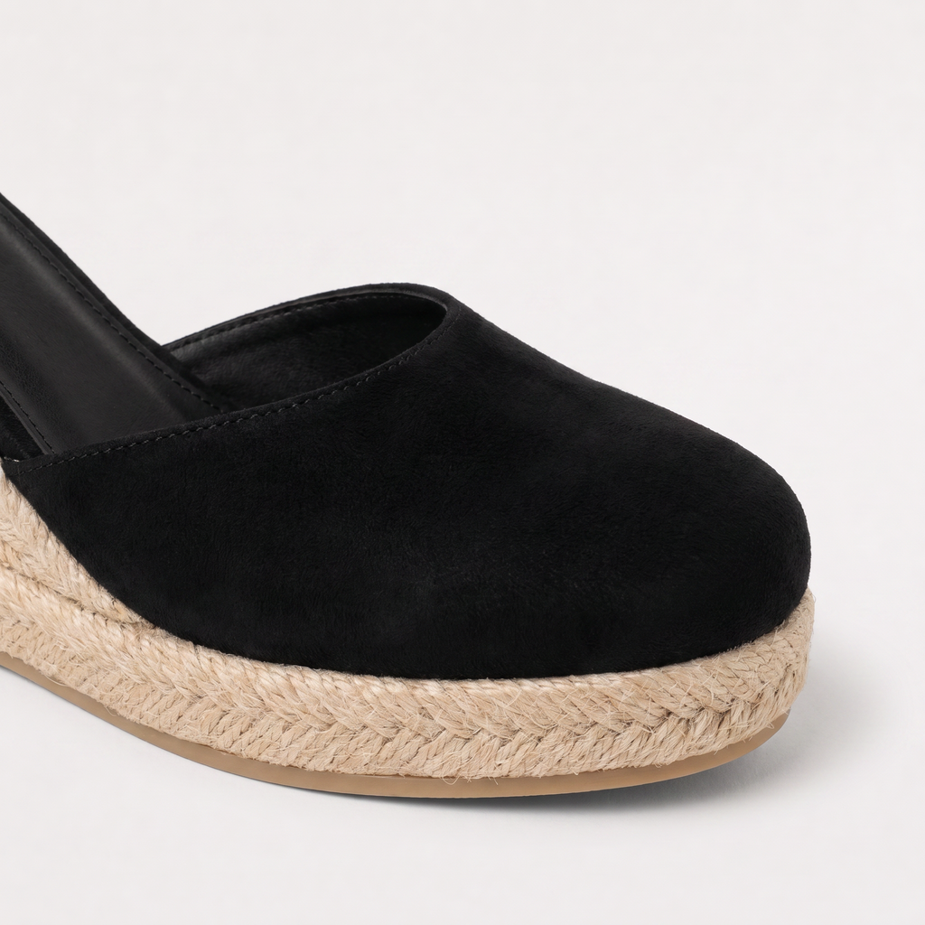 Women’s Closed-Toe Wedge Sandals with Ankle Strap