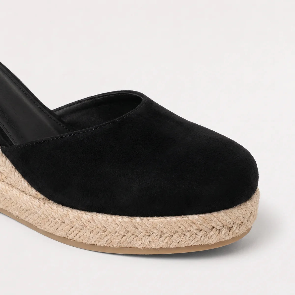 Women's Closed-Toe Wedge Sandals - &nbsp;Ankle Strap