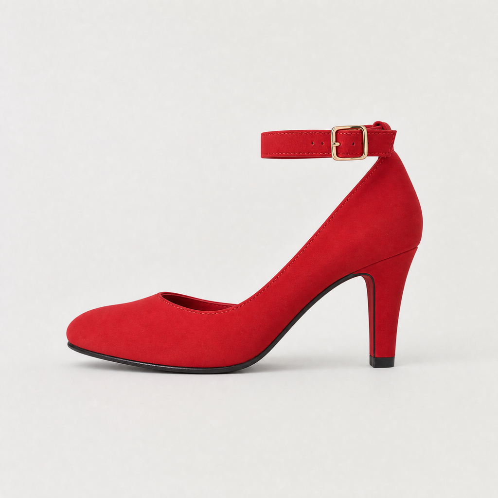 Women’s Ankle-Strap Block Heel Pumps