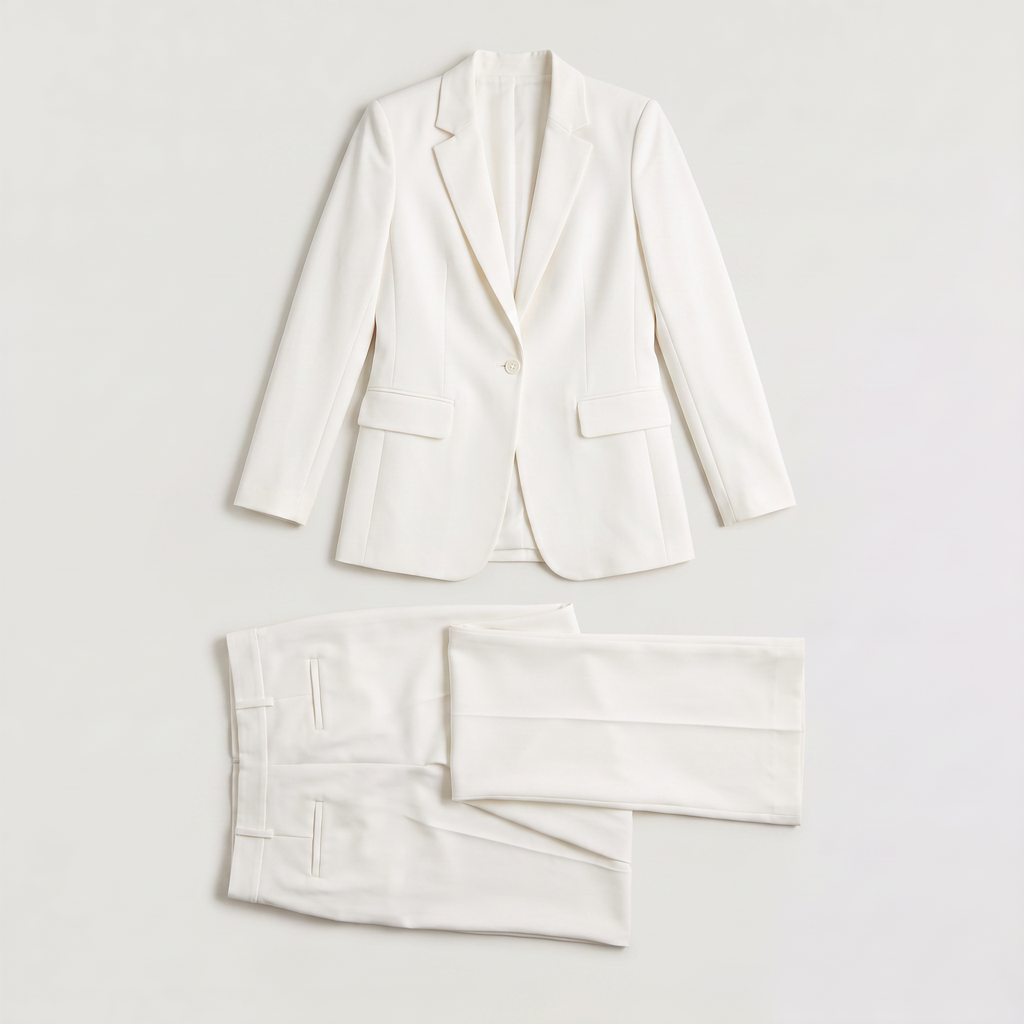Women’s Tailored Blazer and Wide-Leg Trouser Set