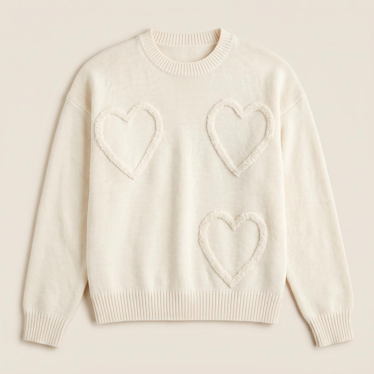 Women's Heart Detail Knitted Jumper