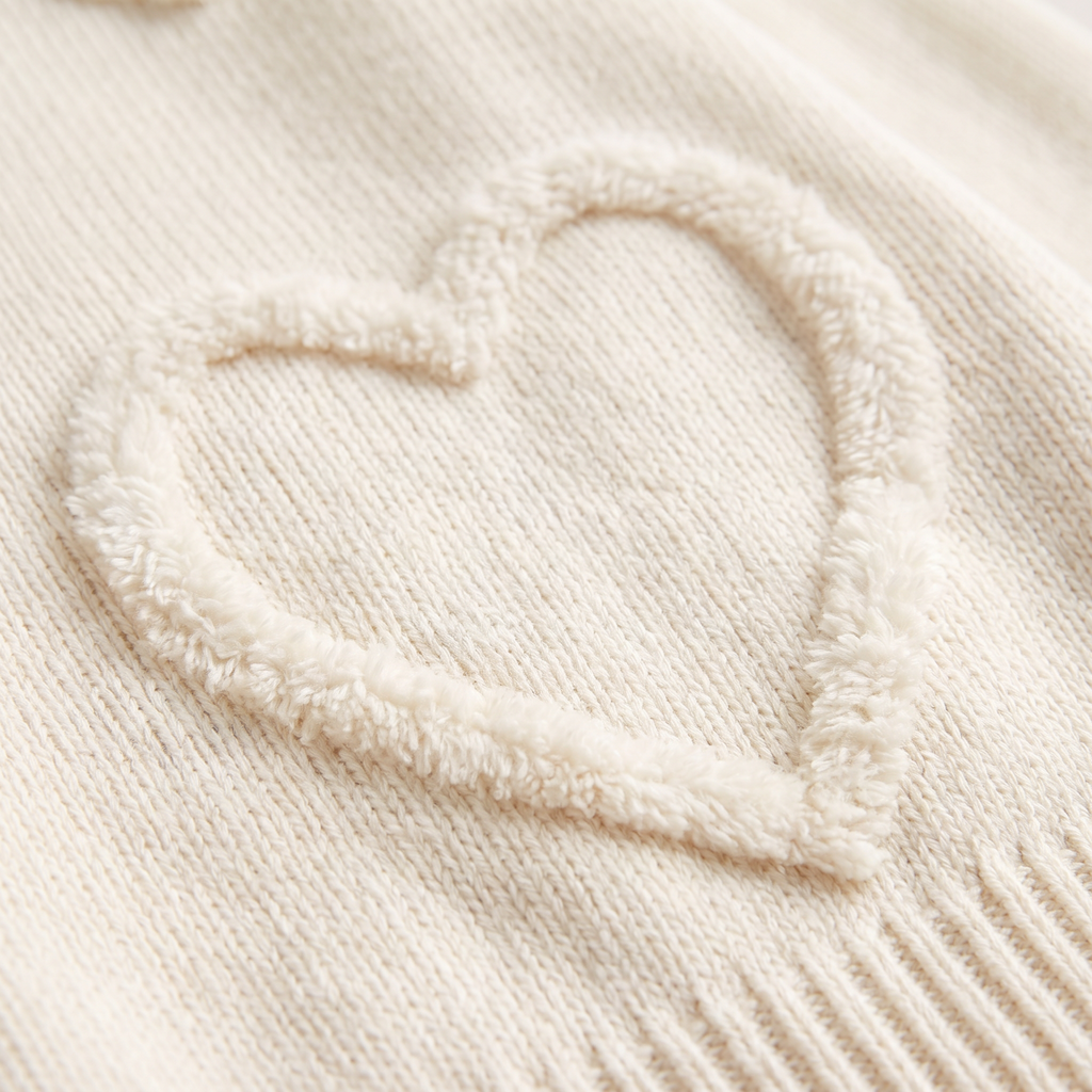 Women's Heart Detail Knitted Jumper