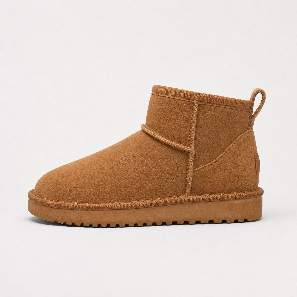 Women's Shearling-Lined Suede Ankle Boots