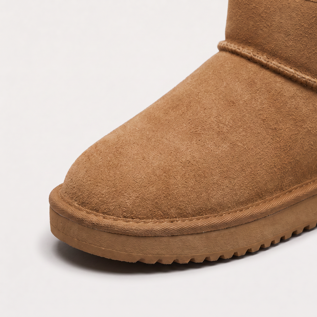 Women's Shearling-Lined Suede Ankle Boots