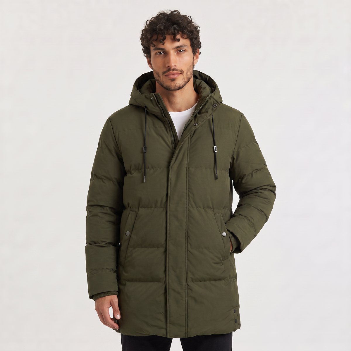Men's Winter Hooded Padded Parka