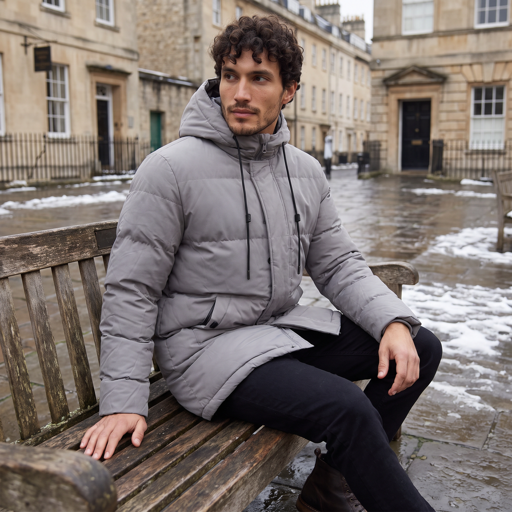 Men's Winter Hooded Padded Parka