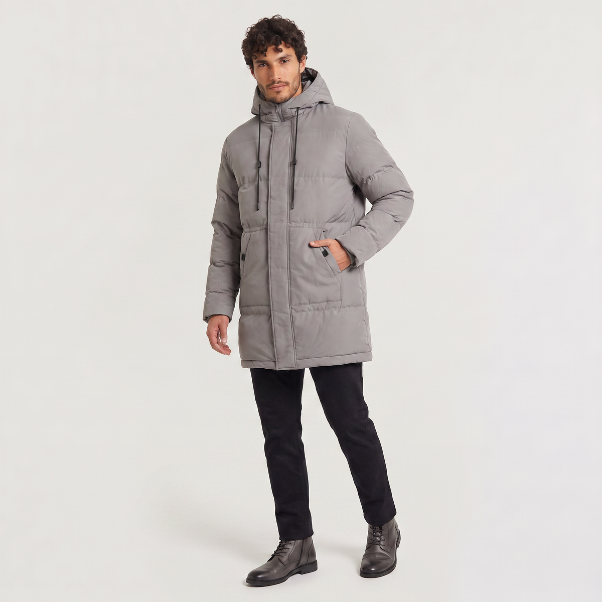 Men's Winter Hooded Padded Parka