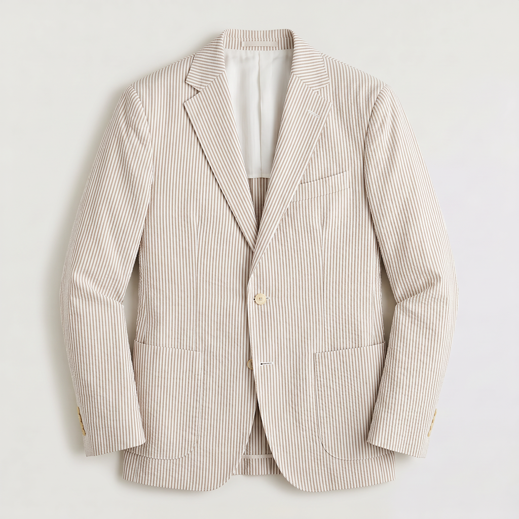 Men's Striped Tailored Blazer