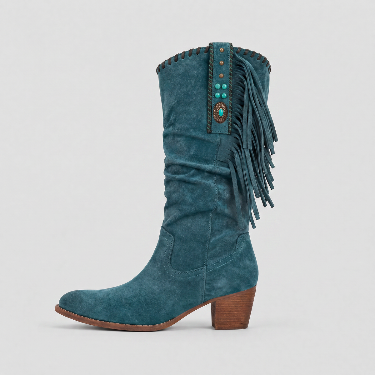Women's Western Fringe Suede Boots