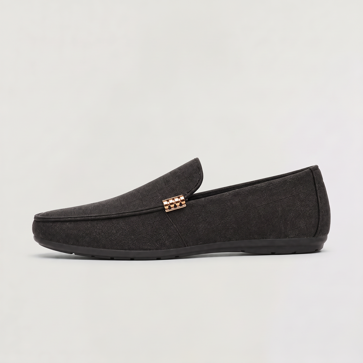 Men's Canvas Textured Slip-On Loafers