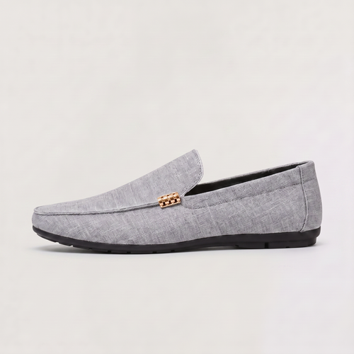 Men's Canvas Textured Slip-On Loafers
