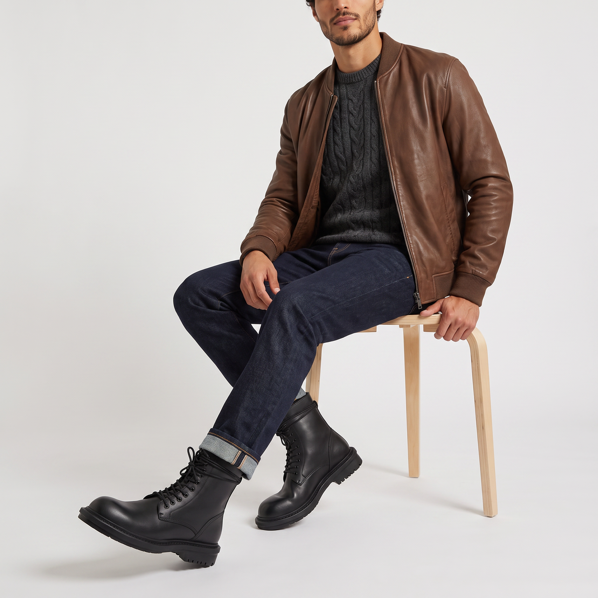 Women's Lace-Up Service Ankle Boots