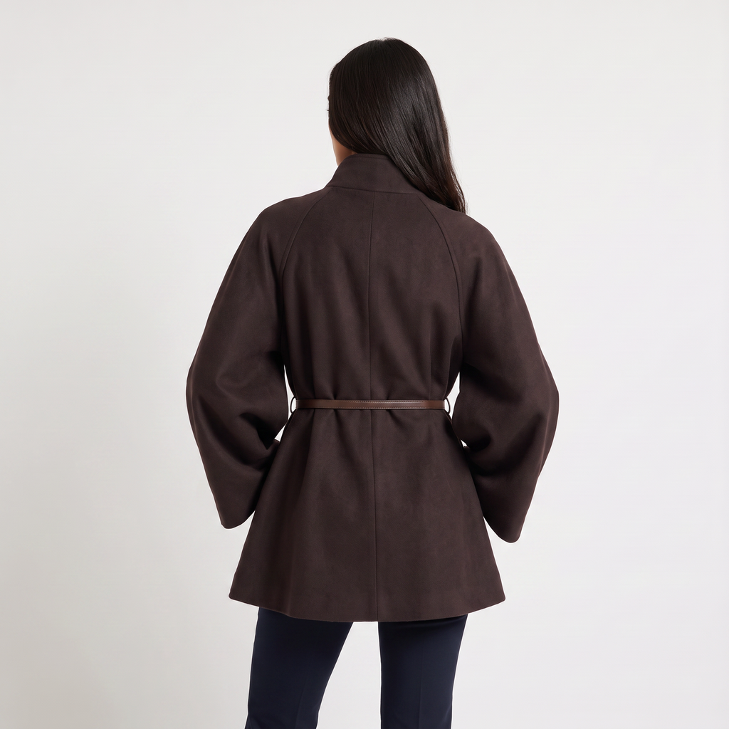 Women's Long Knit Poncho – Cape Coat