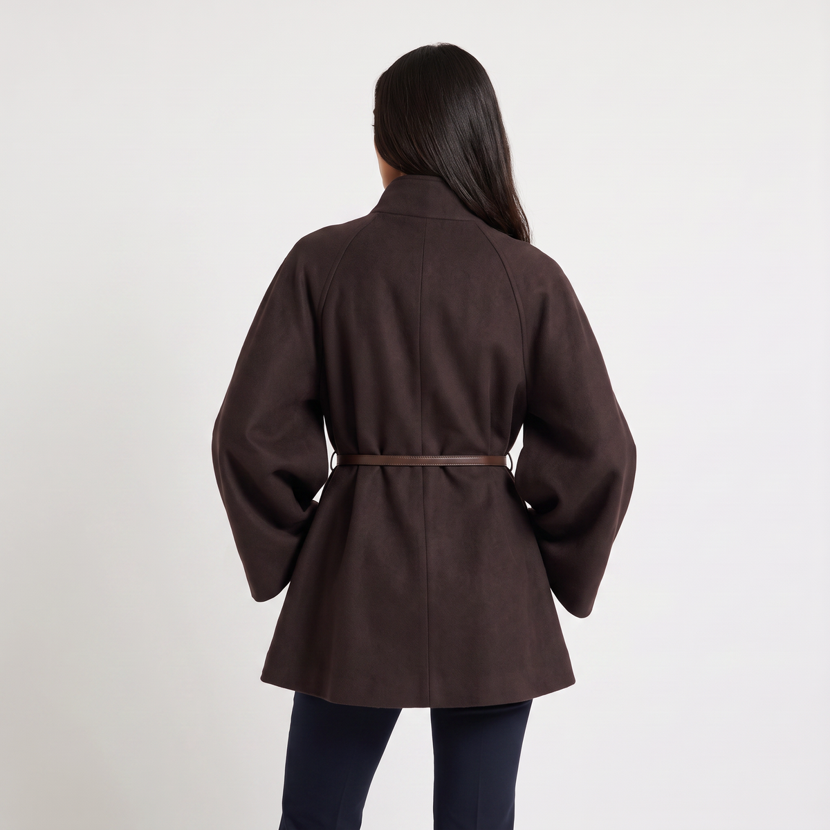 Women's Long Knit Poncho – Cape Coat