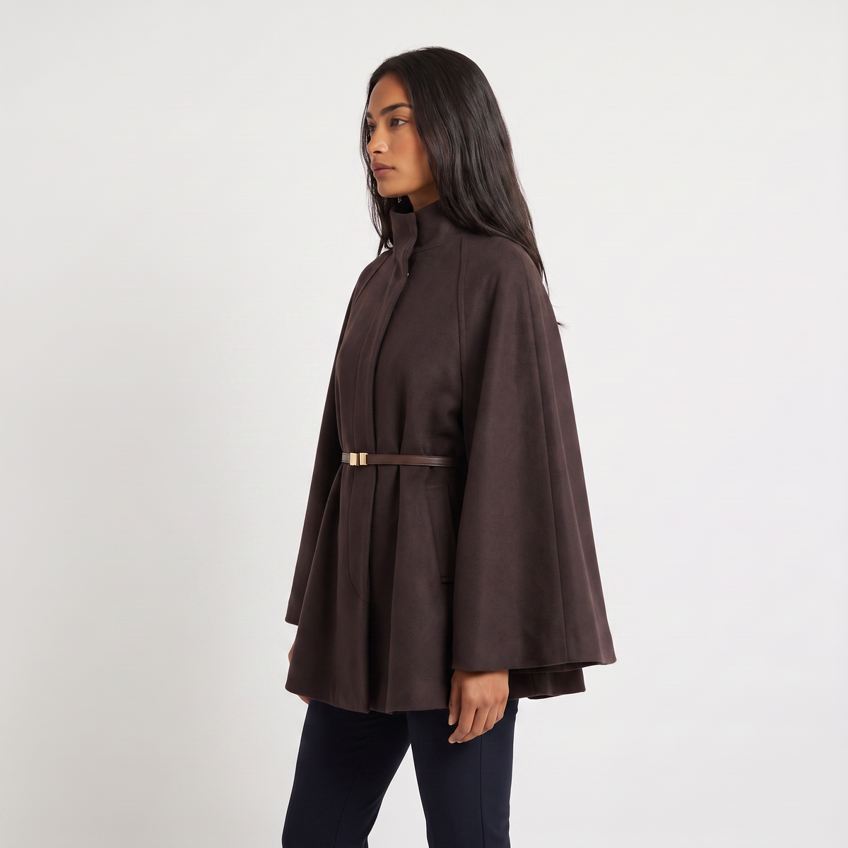 Women's Long Knit Poncho – Cape Coat