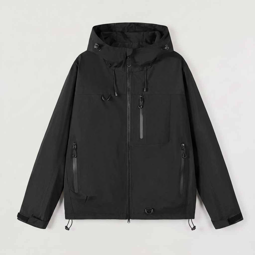 Women's Short Hooded Rain Jacket