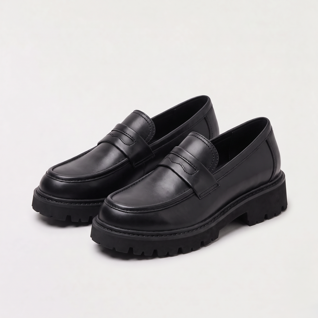 Men's Chunky Penny Loafers - Lug Sole Slip On