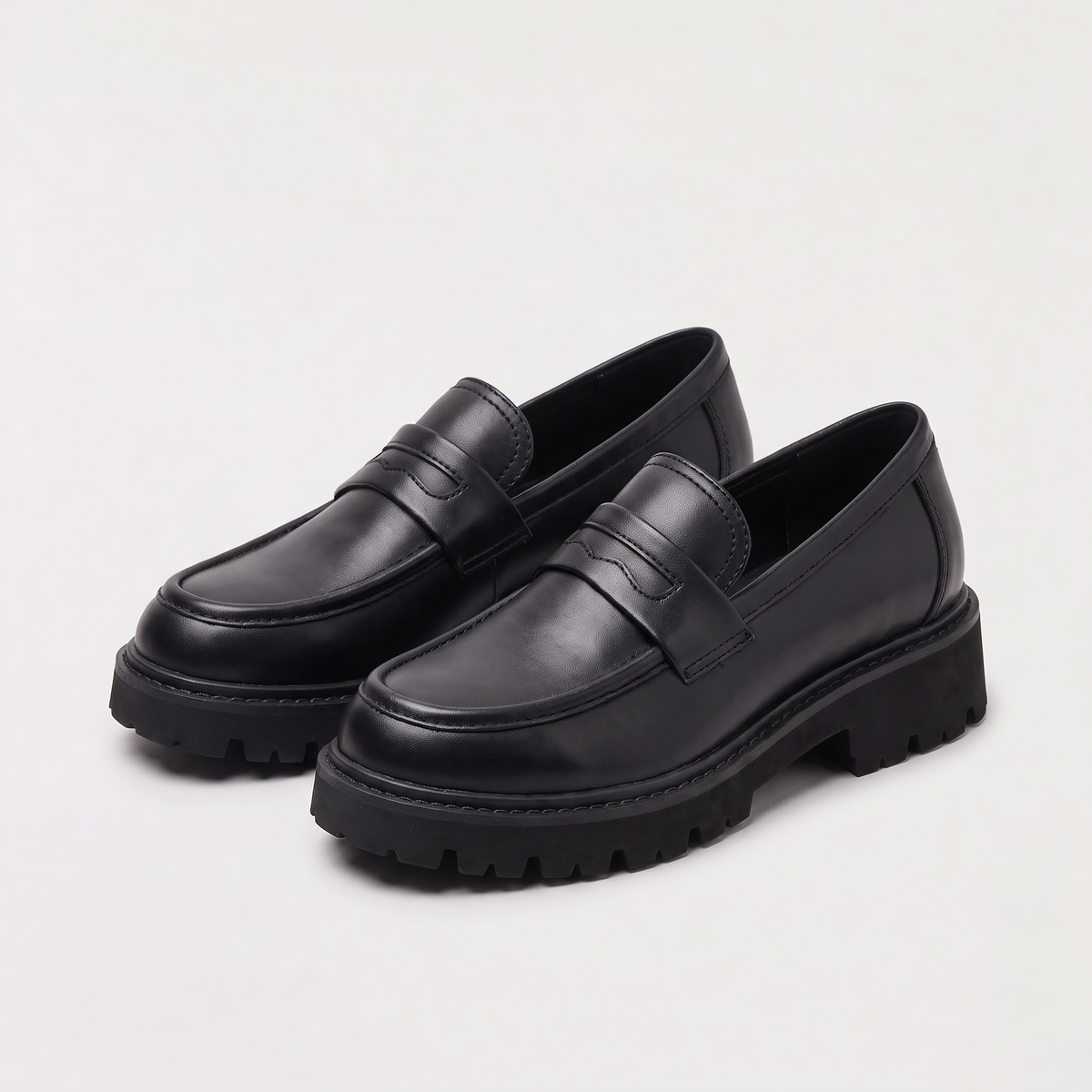 Men's Chunky Penny Loafers - Lug Sole Slip On