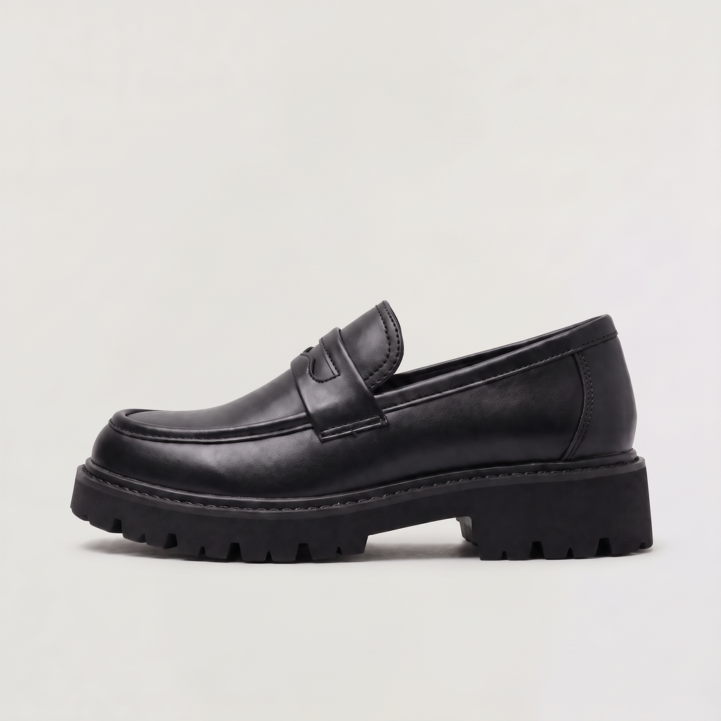 Men's Chunky Penny Loafers - Lug Sole Slip On