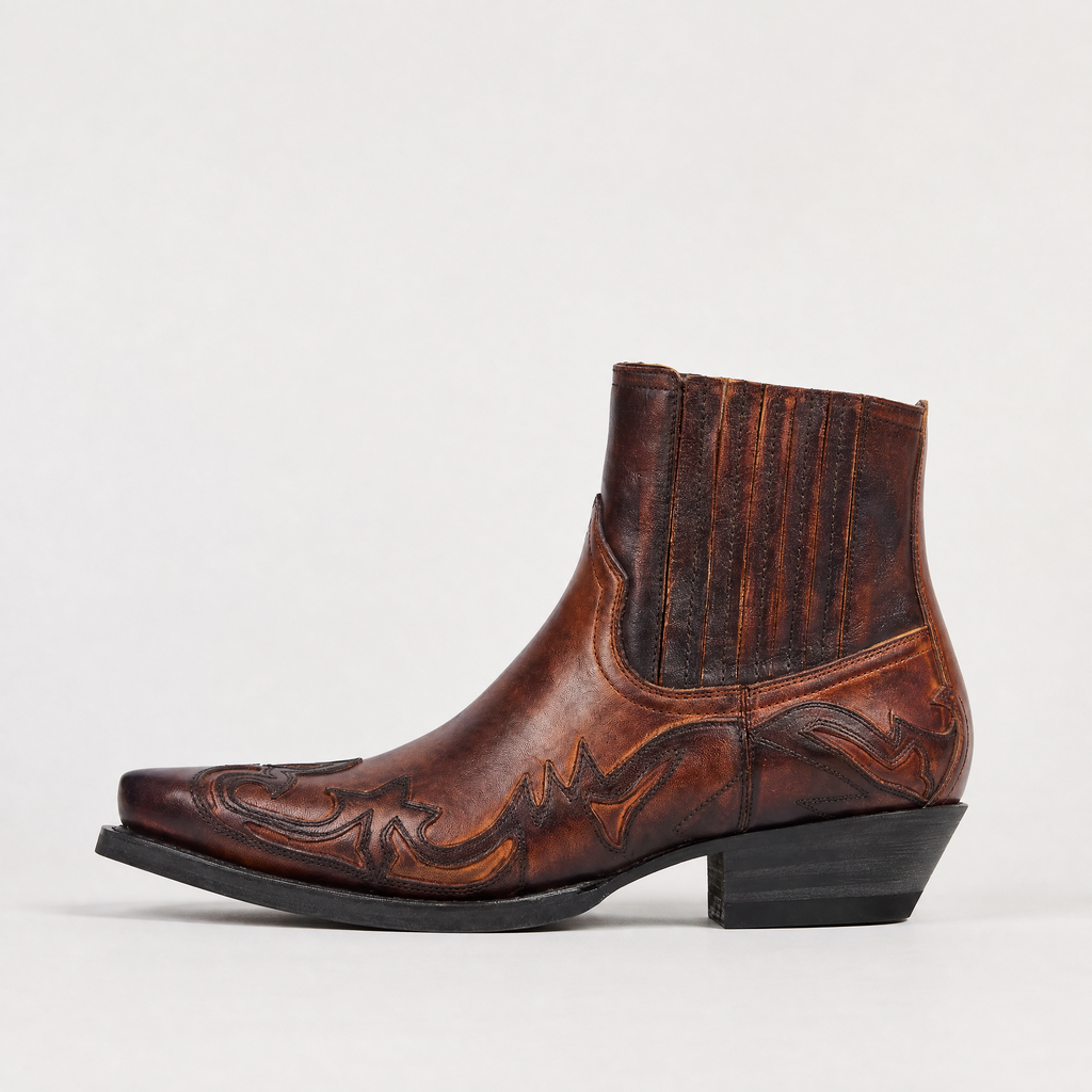 Men's Square Toe Western-Style Boots