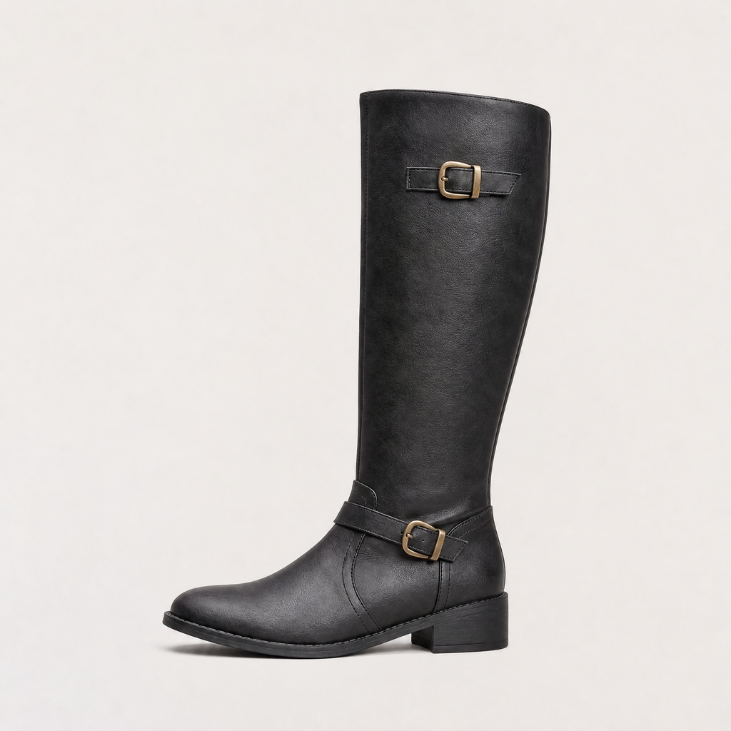 Women's Pu Leather Knee-High Riding Boots