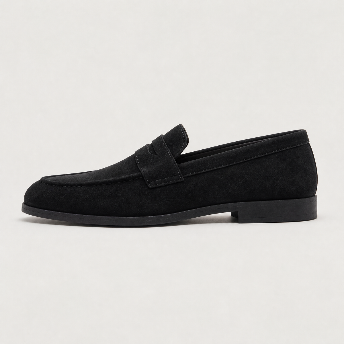 Men's Suede-Look Penny Loafers