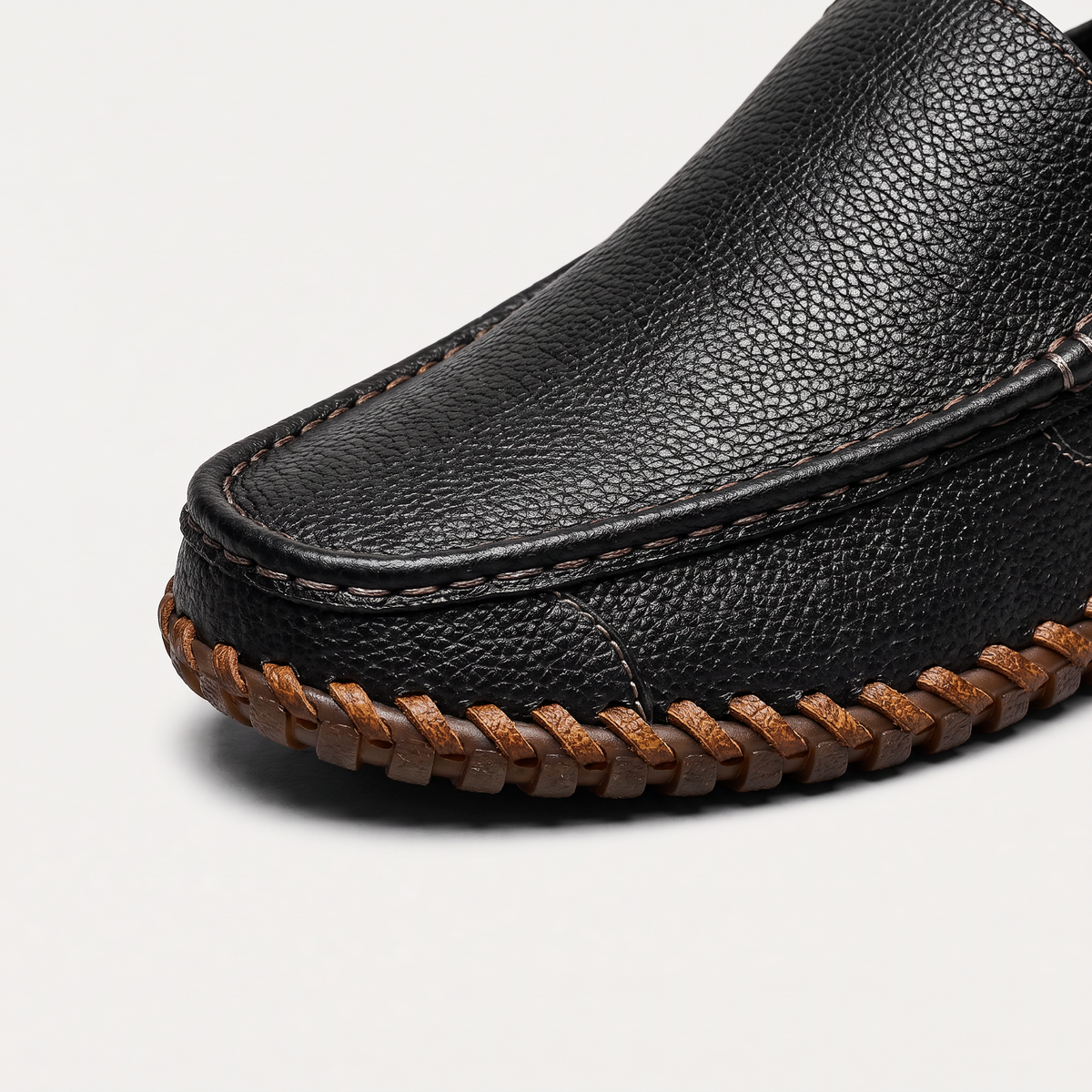 Men's Leather Handstitched Slip-On Loafers