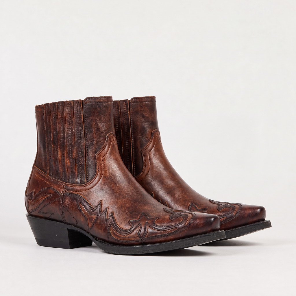 Men's Square Toe Western-Style Boots