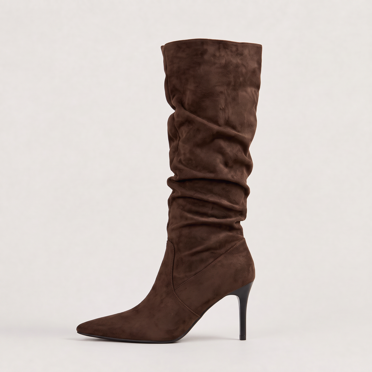 Women’s Suede-Style Slouch Knee High Boots