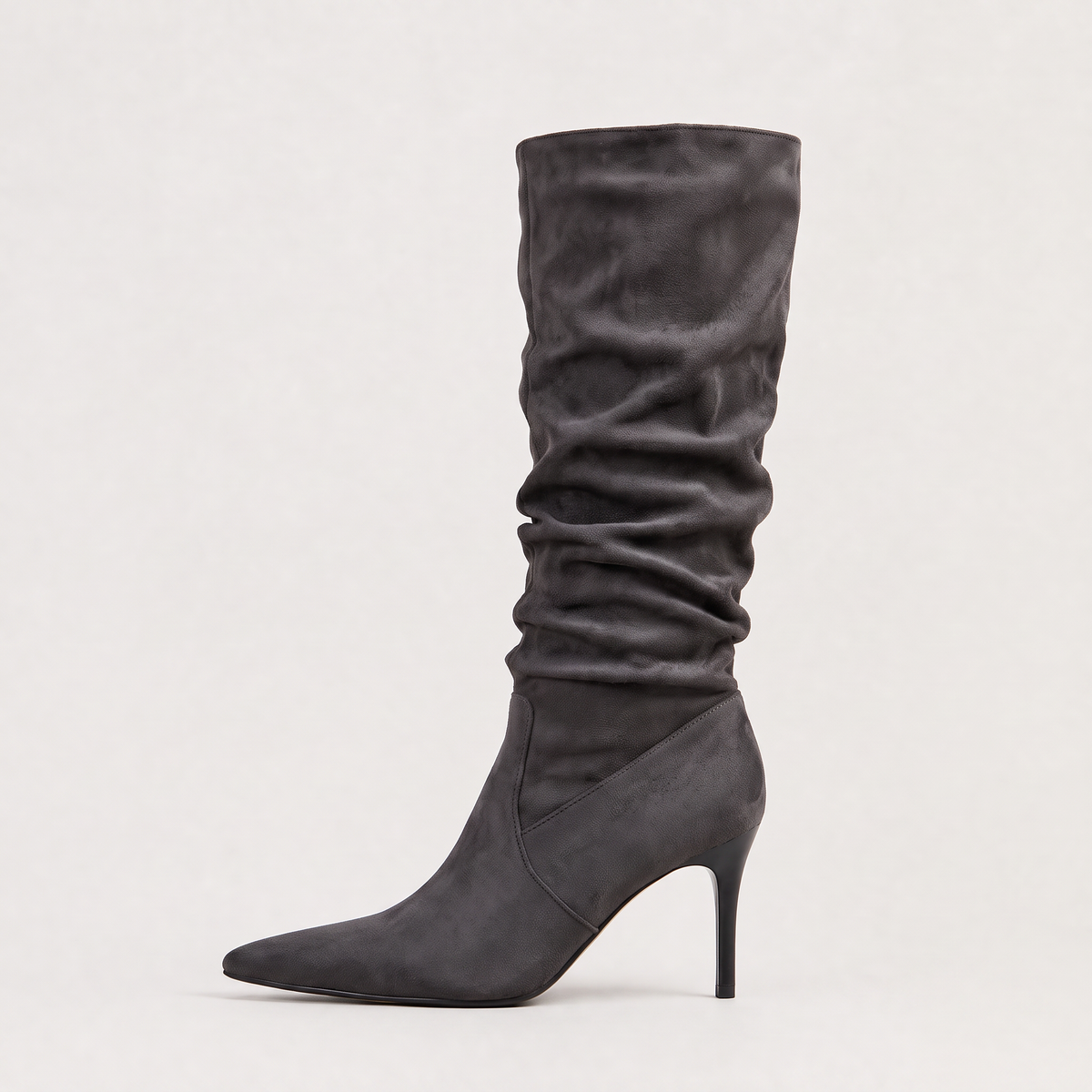Women’s Suede-Style Slouch Knee High Boots