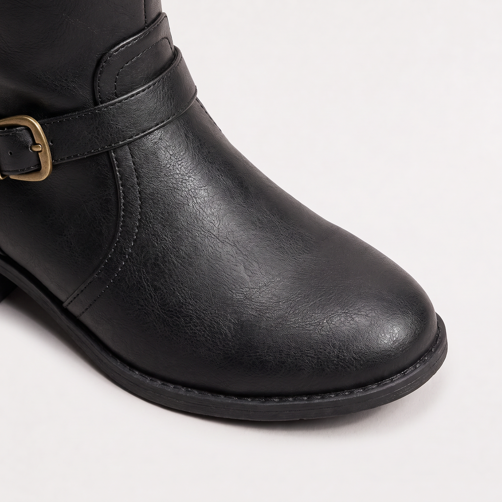 Women's Pu Leather Knee-High Riding Boots