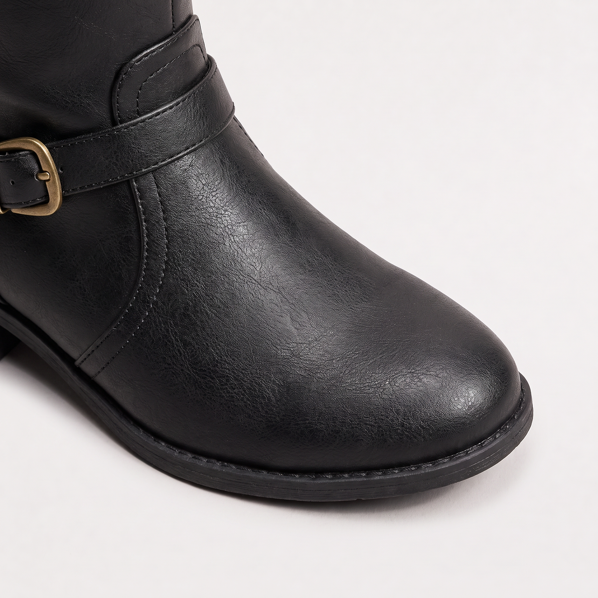 Women's Pu Leather Knee-High Riding Boots