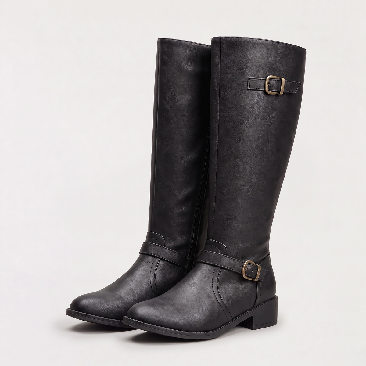 Women's Pu Leather Knee-High Riding Boots