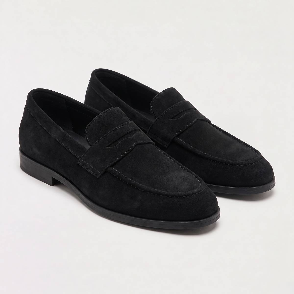 Men's Suede-Look Penny Loafers