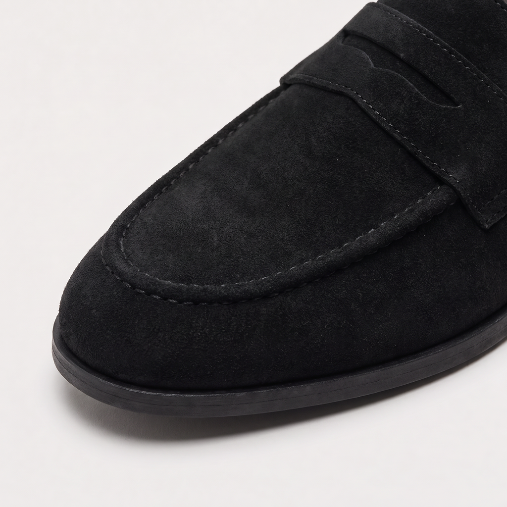 Men's Suede-Look Penny Loafers