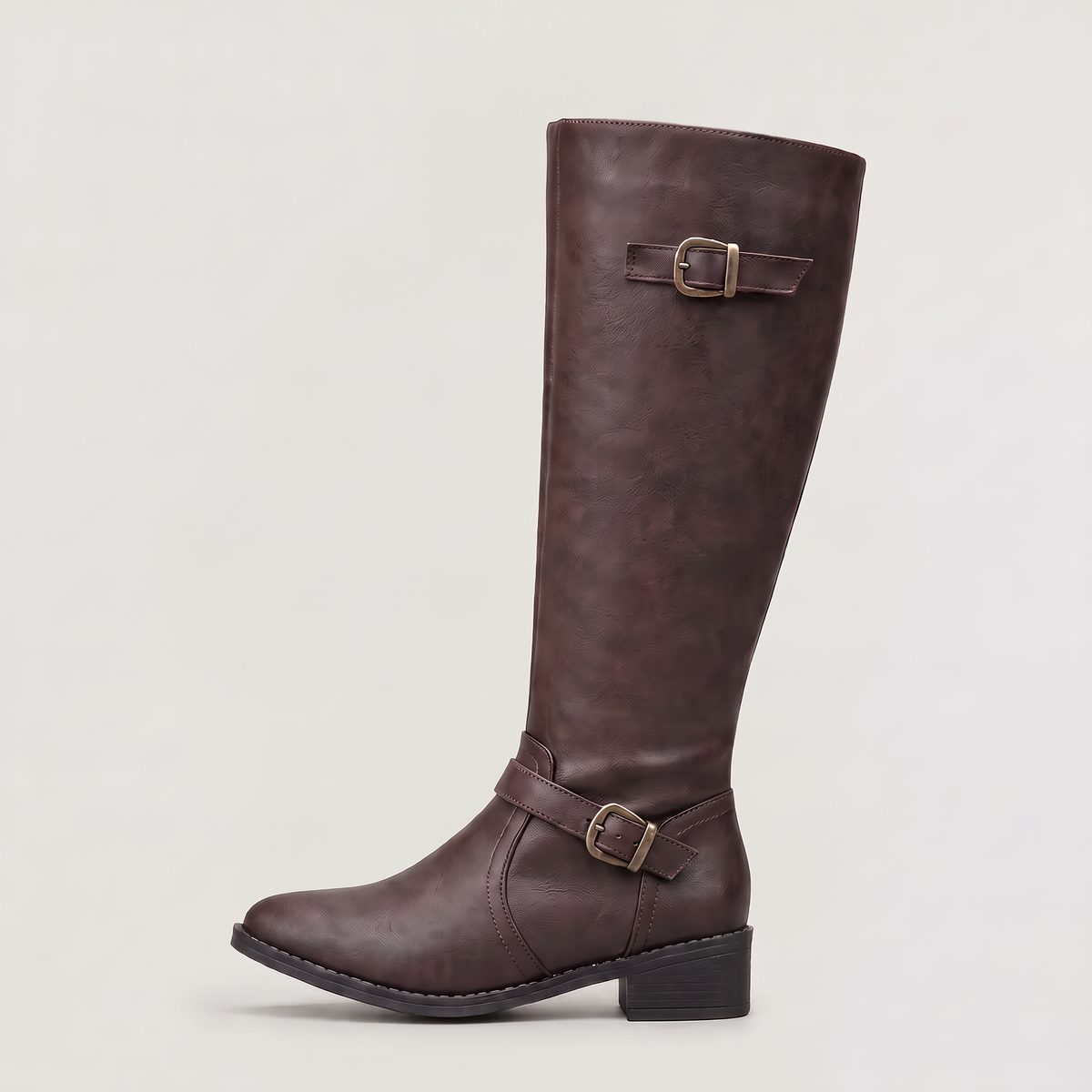 Women's Pu Leather Knee-High Riding Boots
