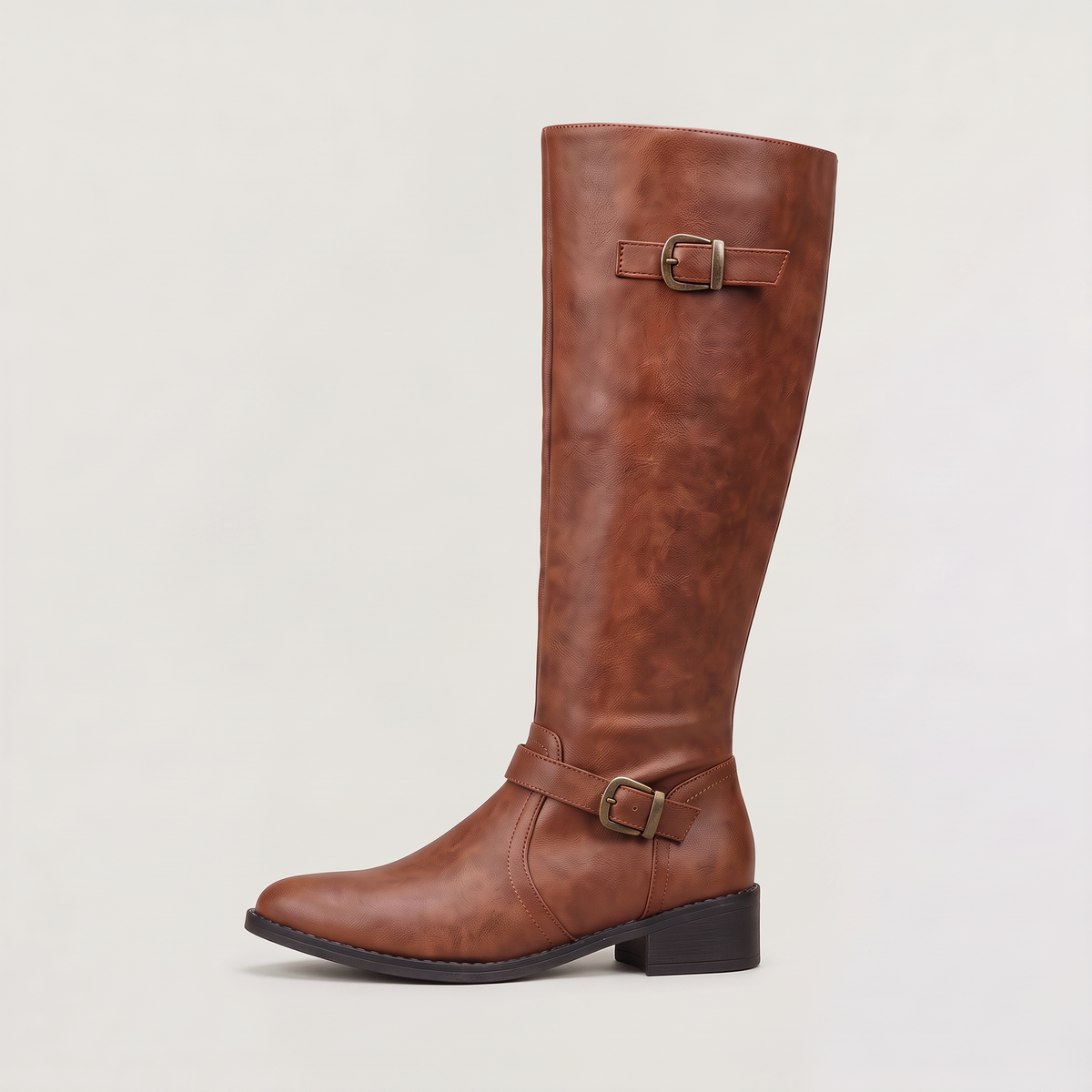 Women's Pu Leather Knee-High Riding Boots