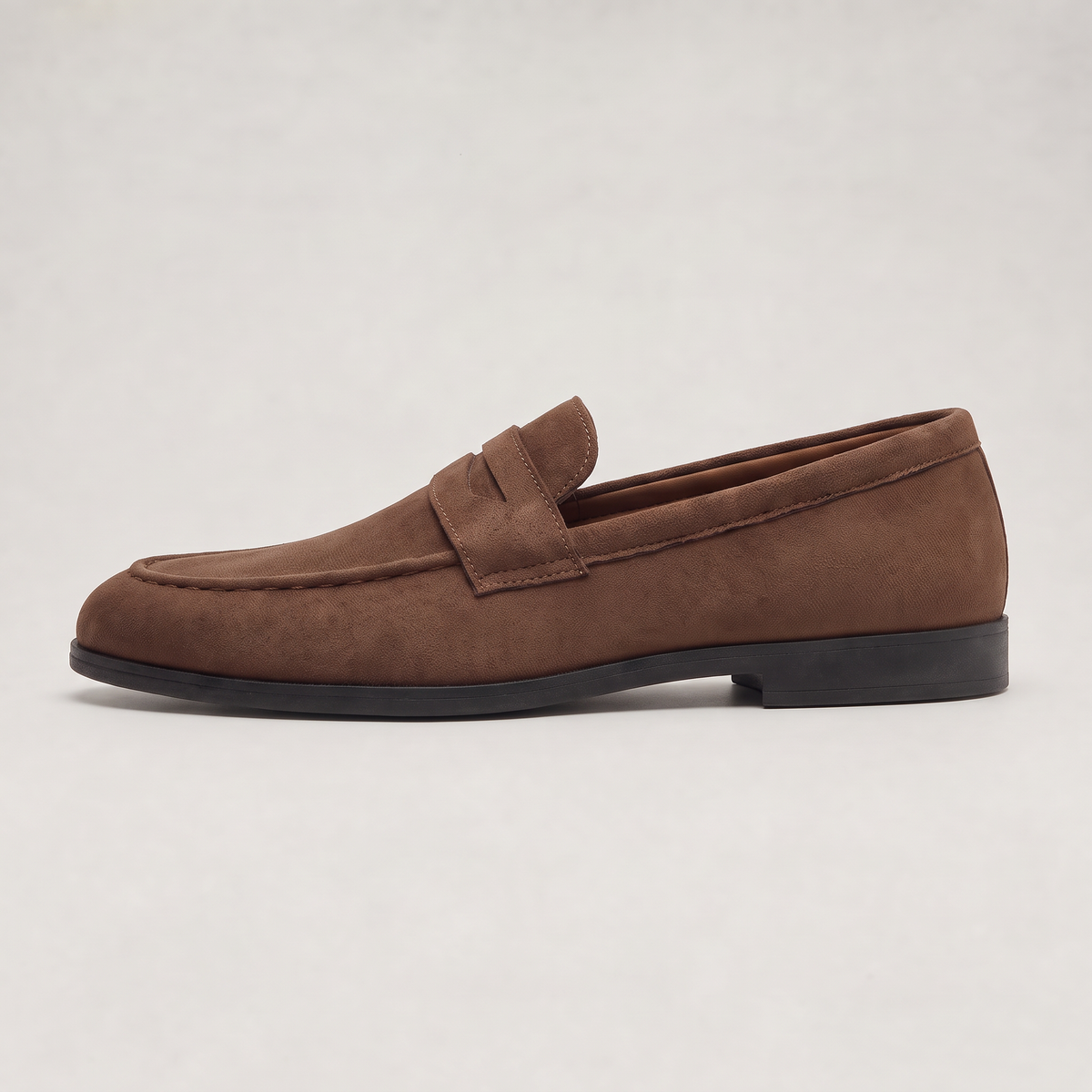 Men's Suede-Look Penny Loafers