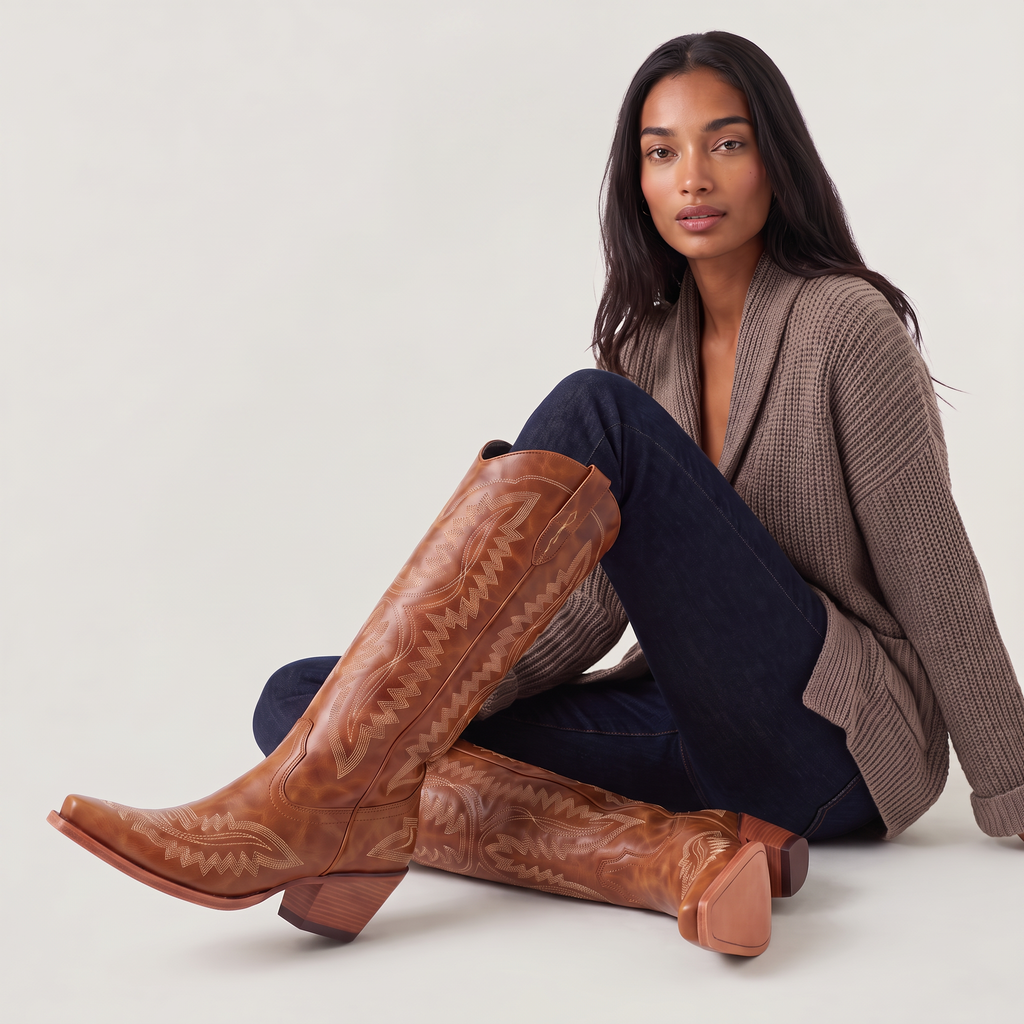 Women's Knee-High Cowboy Boots